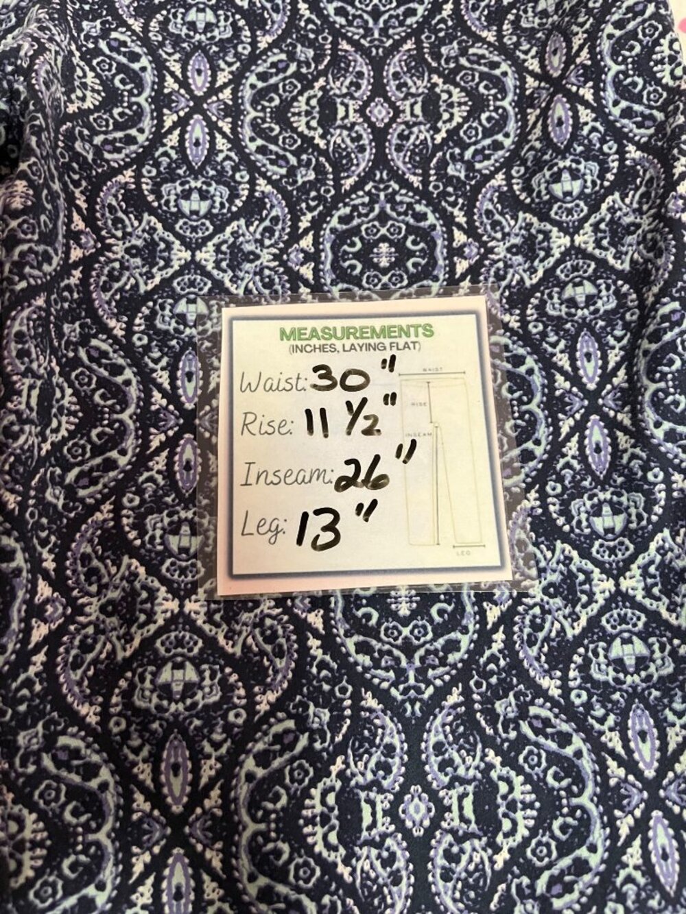 Charter Club Womens Classic Fit Printed Ankle Pants Size 8 Cotton/Nylon Blend - Picture 5 of 6